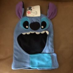 Cute Stitch, Hat. With Velcro Fastener Front, With Name Stitch On Backside. Stretchy Fleece Material I Will Mail Out Same Day Ordered Or In Morning Mail. N Carefully Wrapped. For On Time Arrival Stitch Hat, Cute Stitch, Kids Accessories, Disney Pixar, Pixar, Kids Shop, Accessories Hats, Disney Characters, Hats