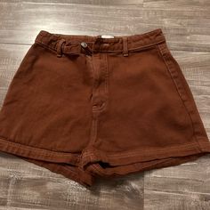 Princess Polly Jean Shorts, Size 4, Brown, Very Good Condition, Never Worn! Trendy Brown Shorts, Casual High Waist Brown Shorts, Trendy Brown Shorts With Short Legs, Casual Brown High-waisted Shorts, Brown High-waisted Cotton Shorts, Casual High Rise Brown Bottoms, Trendy Brown Short Leg Bottoms, High Waist Brown Bottoms, High Rise Brown Cotton Bottoms