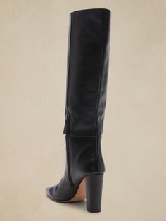 Soft and luxurious, these suede knee-high boots are handcrafted by a team of skilled artisans.  These suede 'Antonella' boots by Alexandre Birman have a slouchy silhouette and slender, yet sturdy block heels.  Suede uppers.  Leather lining.  Side zip Wide Calf Calf Leather Knee-high Boots For Fall, Fall Wide Calf Knee-high Boots In Calf Leather, Fall Wide Calf Knee-high Calf Leather Boots, Fall Calf Leather Knee-high Boots With Block Heel, Winter Calf Leather Knee-high Boots With Stacked Heel, Wide Calf Leather Mid-calf Boots With Block Heel, Chic Knee-high Boots With Sculpted Heel, Medium Width, Calf Leather Knee-high Boots With Block Heel For Work, Fitted Calf Leather Boots With Block Heel