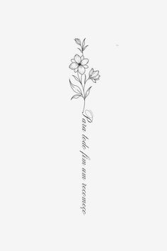 a black and white drawing of a flower with the words love is in the air