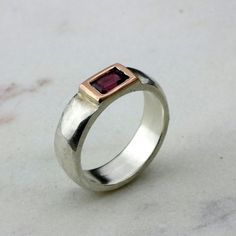 "Celebrate a special day - birthday, anniversary, Mother's day - or make a stunning addition to your collection with this band ring. This elegant piece flaunts a dainty Tourmaline stone. Elegant to wear solo or with other stacking rings to create your signature combinations. Product Details: *Ring width: 3.14\"/ 6mm *Stone Size: 3.5'*2.16\"/9*5.5mm *Ring Size: Please select from the drop-down menu. Why purchase this gold ring? Timeless and classy jewelry piece ✅ The ring is expertly handmade wit Ring Rectangle, Custom Birthstone Ring, Ladies Rings, Pink Tourmaline Ring, Ringe Gold, Classy Jewelry, Tourmaline Stone, Gold Band Ring, Handmade Rings