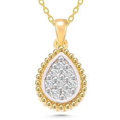 Features Yellow gold and white diamond Material: Solid Gold (not gold plated or gold filled) Available Gold Color: Yellow gold, rose gold and white gold Karat: 14 K (585) Diamond weight: 0.08 ct Gold grams: 2.0 gr Available with or without chain Diamond color: G Color Diamond count: 8 Length: 0.27 in Width: 0.23 in  Made to order As with all of our products, this item is handmade and made to order. All of our items are 14K real gold. We do not use any gold filled, gold plated or gold vermeil ite Luxury Pear-shaped Yellow Gold Diamond Necklace, Yellow Gold Pear-shaped Necklace With Single Cut Diamonds, Pear Shaped Yellow Gold Necklace With Single Cut Diamonds, Pear-shaped Yellow Gold Necklace With Single Cut Diamonds, Fine Jewelry Pear-shaped Necklace With Single Cut Diamonds, Pear-shaped Single Cut Diamond Necklace, Gold Pear-shaped Diamond Necklace With Accents, Gold Teardrop Pendant Diamond Necklace With Single Cut Diamonds, Fine Jewelry Yellow Gold Pear-shaped Necklace