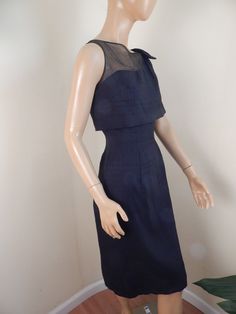 sheer silk dress is 1960s vintage side metal zipper bust 38 lined Hip 40 length 40 big bow!! perfect! Vintage Velvet Dress, Black Silk Dress, Dress One Shoulder, Vintage Hawaiian, Big Bow, Vintage Velvet, Metal Zipper, 1960s Vintage, Babydoll Dress