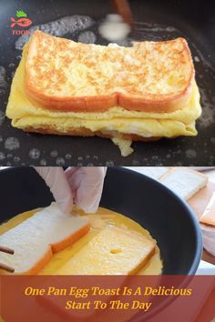 an egg toast is a delicious start to the day