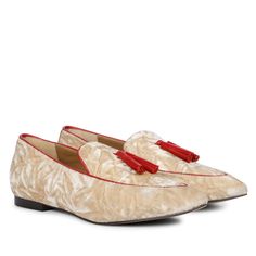 Enhance your look with this Simona cipra velvet moccasin from SaintG. This easy-to-style and comfortable to wear moccasins features leather tassel detail at the vamp. Completed with cipra velvet and red leather upper, luxurious leather lining, padded leather insole and hand finished leather sole. Genuine Leather on the inside provides your feet with maximum comfort. The Sole is made of Genuine Leather for a long Life.Simona moccasins feature cipra velvet/red leather upper, natural leather lining Black Leather Mules, Mule Shoes, Shoes For Girls, High Ankle Boots, Leather Socks, Ballerina Shoes, Leather Conditioner, Boot Bag, Long Boots