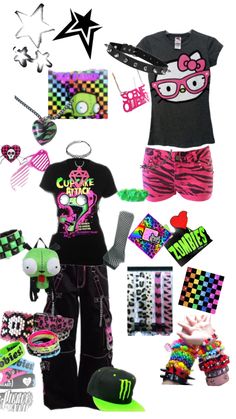 Scene Queen Outfit, Scenecore Clothes, Scenecore Outfit, Scene Kid Aesthetic, Scene Kid Fashion, Cryptidcore Outfit, Cute Wolf Drawings, Punk Style Outfits, Estilo Emo