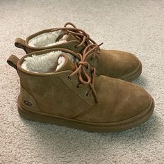 Ugg - Men’s Neumel Classic Boots, Size 9, In Chestnut. No Box Included Classic Low-top Winter Boots, Shoes Ugg, Mens Uggs, Classic Boots, Ugg Shoes, Tan Brown, Chestnut, Men's Shoes, Shoe Boots