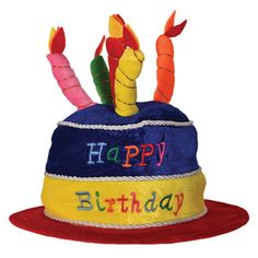 Celebrate birthdays in style with our Plush Birthday Cake Hat! This fun and colorful hat is perfect for birthday parties and themed events. Made of high-quality plush material, it is comfortable to wear and adds a festive touch to any celebration. Beistle | Beistle Plush Birthday Cake Hat | 12 | Wayfair Cake Hat, Birthday Cake Illustration, Cartoon Birthday Cake, Colorful Birthday Cake, Cartoon Birthday, Realistic Cakes, Birthday Hats, Holiday Party Themes, Cake Illustration