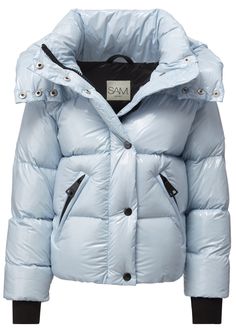 This down puffer jacket is crafted from a densely woven nylon. It is lightweight, yet protective from wind and water, and filled with fine white duck down to achieve warmth and an ultra soft feel. It features a stand collar, a detachable hood, fleece wrist cuffs with thumbholes, center front zip and snap placket closure, and lower zip pockets. Down Puffer Jacket, Down Puffer Coat, Green Fits, White Duck, Sherpa Jacket, White Ducks, Wrist Cuffs, A Stand, Detachable Hood