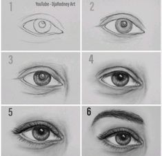 how to draw an eye step by step