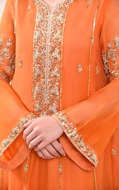 Karchupi Work, Indian Outfits Modern, Dress Design Pakistani, Silk Dress Design, Pencil Trousers, Eastern Dresses, Frock Fashion, Neck Designs For Suits, Pakistani Wedding Outfits