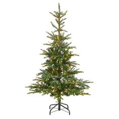 Bring the outdoors in, literally, with this rustic, natural looking, Layered Washington Spruce Artificial Christmas Tree. Sparse by design with spacious gaps that allow you to showcase your favorite ornaments on the 385 easy-to-bend branches, this Christmas tree gets a bit fluffier on the bottom. Inspired by nature and designed by our leading interior decorators your tree arrives pre-strung with 200 clear LED lights – saving you time and money. Standing at 5’ from a metal stand (included in heig Faux Christmas Trees, Spruce Christmas Tree, Quality Family Time, Christmas Central, Nearly Natural, Metal Stand, White Led Lights, Christmas Tree Lighting, Artificial Christmas Tree