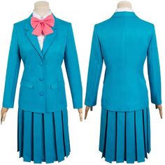 Kimi ni Todoke: From Me to You Sawako Kuronuma Cosplay, Kuronuma Sawako, Dress Bow Tie, Blue Uniform, Bow Tie Dress, Dress Bow, Uniform Dress, Kimi Ni Todoke, Tube Socks