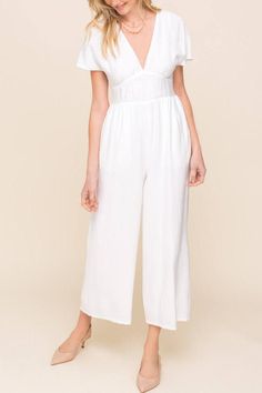 Keep Me Accountable White Dolman Sleeve Jumpsuit Elegant White V-neck Jumpsuit, White V-neck Jumpsuits And Rompers For Brunch, Elegant White Short Sleeve Jumpsuits And Rompers, White Chic Jumpsuits And Rompers For Brunch, Chic White Jumpsuits And Rompers For Spring, Chic White Jumpsuits And Rompers For Brunch, Casual White Jumpsuits And Rompers For Brunch, Chic White Short Sleeve Jumpsuits And Rompers, Chic White Short Sleeve Jumpsuit