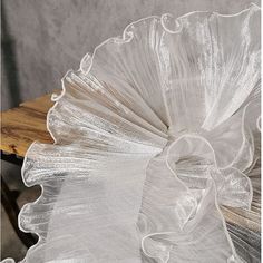 PRICES MAY VARY. Wide width ruffle, Width : 5 inches , Length : 5 Yards(some continuous, some 1+4 yards or 3+2 yards) Vintage pleated Organza ruffle trimming, Elastic and flexiable , easy to be shaped as the material is a little hard Shinning white color , A darling trim for your sewing and crafting projects Perfect for decorating, dress design, making hair accessory and DIY headbands, bouquets and other crafts, Ideal for clothing, costume, dress, curtain DIY sewing Ideal for wedding decorations ; Retrofit your old dress to be a new one ; Making Halloween costumes; Design your own dress and doll dress Width :5 inches , Length : 5 Yards   Material : Elastic flexiable Organza  Retro style ruffle with pleated and shapable edge , easy to get the shape you need, the material is a little hard  P Ruffles Aesthetic, White Chiffon Fabric, Sewing Ruffles, Design Your Own Dress, Curtain Diy, Pleated Organza, Ruffled Fabric, Diy Headbands, Sewing Materials