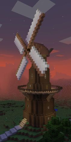 an image of a windmill in minecraft