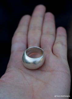 Big Chunky Sterling Silver Ring Large Wide Dome Women Ring - Etsy Unique Silver Dome Ring With Wide Band, Hand Cast Silver Wide Band Ring, Cool Ring, Oval Jewelry, Hippie Rings, Chunky Ring, Sterling Silver Cat, Promise Rings For Her, Chunky Rings