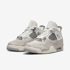 Brand: Air Jordan Model: WMNS Air Jordan 4 Retro Nickname: 'Frozen Moments'Colorway: Light Iron Ore / Sail - Neutral Grey SKU: AQ9129-001Release Date: 08/26/2023 Black Cat 4s, Frozen Moments, Jordan 4’s, Basketball Shoes For Men, Jordan Model, Jordan 4s, Iron Ore, Womens Air Jordans, Jordan 4 Retro