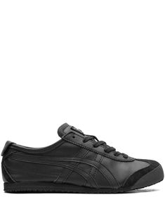 jet-black leather-blend front lace-up fastening round toe branded insole flat rubber sole Classic Lace-up Shoes With Leather Sole For Streetwear, Black Sporty Lace-up Shoes With Rubber Sole, Sports Sneakers With Leather Sole And Lace-up, Lace-up Sneakers With Leather Sole For Sports, Black Textured Sole Lace-up Shoes For Streetwear, Black High-top Lace-up Shoes, Black Low-top Lace-up Shoes With Leather Sole, Black Lace-up Shoes With Leather Sole For Streetwear, Classic Lace-up Shoes With Rubber Sole For Streetwear