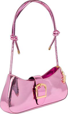 Pink Formal Bag With Metal Hardware, Glossy Finish Shoulder Bag For Party, Trendy Pink Bag With Hasp Closure, Luxury Pink Bags With Hasp Closure, Formal Pink Bag With Hasp Closure, Trendy Shoulder Bag With Metal Hardware For Party, Trendy Pink Shoulder Bag For Party, Elegant Pink Shoulder Bag With Hasp Closure, Elegant Pink Shoulder Bag With Metal Hardware