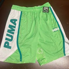 Puma Mens Green 530492 06 Curl Elastic Waist Pull On Basketball Shorts Sz Large Brand: Puma Department: Men Size: Large Color: Green Type: Shorts Style: Basketball Shorts Pattern: Solid Theme: Sports Closure: Pull On Occasion: Activewear Season: All Season Features: Comfort, Elastic Waist Condition: New With Tag I Offer Discounts For All Return Customers. - Jvs Green Athletic Shorts For Sports Season, Green Casual Bottoms For Sports Events, Casual Green Shorts For Sports Events, Casual Green Bottoms For Sports Events, Casual Green Bottoms For Sports Season, Casual Green Athletic Shorts For Sports Events, Casual Green Training Shorts, Green Sports Shorts For Sports Season, Green Sportswear Shorts For Sports Season