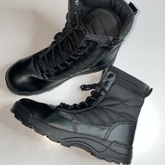 Men’s Black Military Combat Boots Us11 New Military Boots Men Combat Desert Boots Army Tactical Hiking High-Top Boots Autumn Special Forces Breathable Lightweight Jungle Boots,Black 11 Techwear High-top Combat Boots For Hiking, Techwear Style High-top Combat Boots For Hiking, Durable Round Toe Techwear Combat Boots, Durable Techwear Combat Boots With Round Toe, Techwear Boots With Impact Resistant Round Toe, Waterproof High-top Combat Boots In Techwear Style, Techwear Combat Boots, Shock Resistant For Outdoor, Shock Resistant Round Toe Combat Boots For Outdoor, Techwear Combat Boots For Outdoor With Shock Resistance