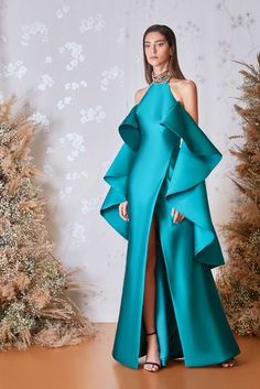 Description Green A-line, Long dress Sleeveless Halter neck Taffeta, Beaded stones Dry Clean Made in Lebanon SKU ga-5928 Long Dress Sleeveless, Sewing Sleeves, Cape Sleeves, Birthday Dress, Couture Gowns, Line Dress, Jewel Neck, Birthday Dresses, Dress Sleeveless