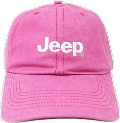 Trendy Flat Brim Hat With Embroidered Logo, Adjustable Dad Hat With Logo, Adjustable Logo Dad Hat, Casual Embroidered Baseball Cap For Beach, Casual Snapback Hat With Logo, Casual Pink Baseball Cap For Outdoor, Trendy Snapback Hat With Logo, Casual Pink Hats With Logo Patch, Casual Cap With Logo Print