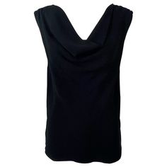 Chic early 90s YVES SAINT LAURENT YSL Rive Gauche black rayon draped sleeveless top ! The perfect black shirt to dress up or down. Great with jeans, shorts, or a skirt. Simply slips on. In great condition Made in France Approximately Size Medium Measurements: 38 inch bust 38 inch waist Black Sleeveless Viscose Top, Sleeveless Viscose Tops For Night Out, Black Sleeveless Blouse For Formal Occasions, Black Viscose Formal Top, Formal Black Viscose Top, Ysl Rive Gauche, 90s Top, Navy Trench Coat, Vintage Blouses