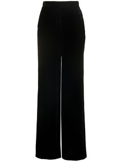 80% Viscose, 20% Silk Luxury Straight Leg Pants For Evening, Luxury Straight Leg Bottoms For Evening, Elegant Leather Pants For Fall, Luxury Full Length Bottoms For Evening, Luxury Full-length Evening Pants, Luxury Full Length Evening Pants, Luxury Full Length Evening Bottoms, Elegant Straight Leg Bottoms For Evening, Luxury Black Fitted Wide Leg Pants