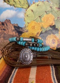 3 Strand Concho Bracelet Luxury Vintage Concho Bracelets, Stretch Beaded Bracelets Diy, Bracelets Diy, Beaded Bracelets Diy, Diy Bracelets, Beaded Bracelet, Apparel Accessories, Beaded Bracelets, Bracelet