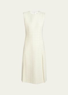 Givenchy Tweed Pleated Midi Dress - Bergdorf Goodman Chanel Midi Dress, Tweed Midi Dress, Givenchy Dress, Halterneck Mini Dress, Cocktail Jacket, Denim Mini Dress, Pleated Midi Dress, Lingerie Sleepwear, Bergdorf Goodman