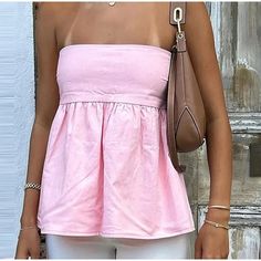 Sleek Off-Shoulder Tube Top – itsshirty Pink Matcha, Drink Matcha, Aesthetic Vlog, Summer Tube Top, Pretty Bathroom, Drinks Healthy, Girl Apartment, Aesthetic Morning, Ruffle Tube Top