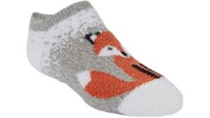 The Magellan Youth Winter Fox No-Show Socks feature a polyester and spandex blend and have a winter fox design. | Magellan Youth Winter Fox No-Show Socks Gray/Orange (Size Small) | Academy Sports & Outdoors Academy Sports, Fox Design, No Show Socks, Fox, Socks, Spandex, Orange, Sports, Grey