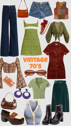 70’s Outfit, 70 Outfits, Fest Outfits, 70s Inspired Fashion, 70s Outfits