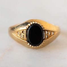 "Product description: Product Type - Ring Metal Type - 925 Sterling Silver (High Quality Polishing & Finishing) Gemstone - Natural Black Onyx Gemstone Size - 8x6 MM Gemstones Shape - Oval Accent Stone - None Gemstone color - As Picture Gemstone Purity - 100% Natural (Guaranteed) Standard Shipping - 3 to 7 Days ($25 Extra) Economy Shipping - 10 to 20 Days (Free Worldwide) Please Note - Color in the picture may be slightly different from the actual product. Due to photographic light conditions Black Birthstone Rings For Anniversary, Gold Onyx Ring As A Gift, Gold Onyx Ring Perfect As A Gift, Gold Onyx Ring Perfect For Gifts, Classic Jewelry For Anniversary With Stone Setting, Fine Onyx Jewelry For Anniversary, Gold Onyx Jewelry For Anniversary, 14k Gold Jewelry With Stone Setting For Anniversary, Gold Onyx Jewelry For Anniversaries