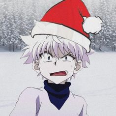 Killua Christmas Pfp, Hisoka Christmas, Christmas Pfps Anime, Killua Christmas, Anime Pfp Christmas, Christmas Pfp Anime, New Year Pfp, Anime Christmas Pfp, Christmas Anime Pfp