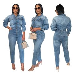 Solid Denim Overalls Jumpsuit, Solid Denim Overalls, Blue Non-stretch Long Sleeve Denim Jumpsuit, Fitted Denim Blue Jumpsuit With Pockets, Blue Long Sleeve Non-stretch Denim Jumpsuit, Fitted Long-sleeve Denim Jumpsuit, Blue Long Sleeve Denim Jumpsuit, Non-stretch Denim Blue Long Sleeve Jumpsuit, Non-stretch Long Sleeve Denim Jumpsuit