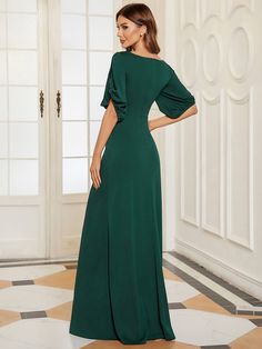 Trendy Round Neck Long Bodycon Evening Dress with Sleeves wedding gifte, little wedding ideas, wedding logistics #weddingphoto #weddingfun #weddingku Wedding Guest Dress With Sleeves, Look Like A Model, Evening Dress With Sleeves, Formal Maternity Dress, Beaded Formal Dress, Bodycon Evening Dress, Evening Dresses With Sleeves, Evening Dress Floor Length, Dress With Sleeves