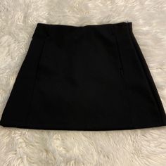 Zara Skirt Size M Brand New With Tags Color Black Measurements In The Pictures Long 15” Waist 29” (C3) Cheap Chic Zara Mini Skirt, High Waist Black Skort With Lined Skirt, High Waist Black Lined Skort, Black Short Lined Skirt, Black Pencil Skort With Lined Skirt, Black Skort For Workwear, Casual Black Pencil Skirt Skort, Fitted Zara Skort In Solid Color, Casual Black Skort By Zara