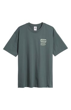 Tested in the Oregon wilderness, this rugged, all-adventure shirt wicks away sweat for comfort and sports a roomy fit that's easy to layer in the cold. 29 1/2" length (size Medium) Crewneck Short sleeves Dri-FIT moisture-wicking technology 63% polyester, 37% cotton Machine wash, tumble dry Imported Nordstrom x Nike: A curated lifestyle destination where fashion is the ultimate sport Adventure Shirt, Wicks, Nike Dri Fit, Dri Fit, Moisture Wicking, Oregon, Graphic T Shirt, Short Sleeves, Nordstrom