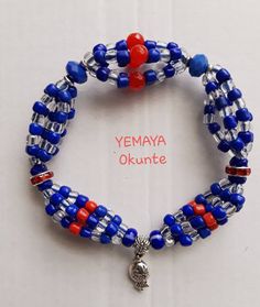 "Santeria Yoruba 5. MAZOS STRETCH BRACELET ''IDDE '' FOR ORISHA.S/ 5 strings. 5 hilos elasticos / 5 mazos GLASS BEADS STYLE: elastic adjustable / FREE SIZE FREE 🎁 BAG Bolsita de 🎁 gratis Condition: New & SEALED /nuevo Y SELLADO Size: fitf rom 7\" L to 8.5 inches For other sizes contact seller. HANDMADE. WITH QUALITY czech GLASS BEADS .( SIZE 6/0) = 4mm 100 % WARRANTY Orders will be shipped via USPS ! UNITED STATES POSTAL SERVICE ESTIMATE DELIVERY 🚐TIME: United States: 2-9 business days Ot Traditional Adjustable Stretch Bracelet As Gift, Traditional Adjustable Stretch Bracelet Gift, Adjustable Stretch Bracelet For Festivals, Oya Orisha, Beads Style, Lucky Charms, Amulets, Gift Pouch, Strand Bracelet