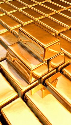 some gold bars are stacked up together with the words, so everything do not have what you