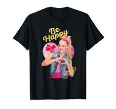 PRICES MAY VARY. JoJo Siwa Be Happy T-Shirt Officially Licensed Nickelodeon Product Lightweight, Classic fit, Double-needle sleeve and bottom hem Jojo Siwa, Nickelodeon, Branded T Shirts, Be Happy, Top Styles, Fashion Branding, T Shirts, Mens Graphic Tshirt, Mens Tshirts