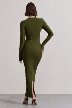 Minimalistic Fashion, Velvet Prom Dress, Club L London, Black Tie Gala, Green Maxi, Invisible Zip, 70 Dress, Long Sleeve Maxi, Red Mini Dress