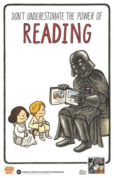 Star Wars Classroom, Reading Poster, The Power Of Reading, Library Humor, Library Posters, Reading Posters, Reading Themes, Reading Day