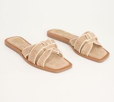 Vince Camuto Leather Slide Sandals - Barcellen - QVC.com Sandals Outfit, Shoe Inspo, Leather Slide Sandals, Summer Events, Leather Slides, Pretty Shoes, Shoe Obsession, Sandals Summer, Cute Shoes