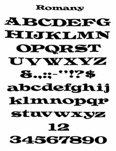 an old fashioned font that has been used to spell out the letters in different languages