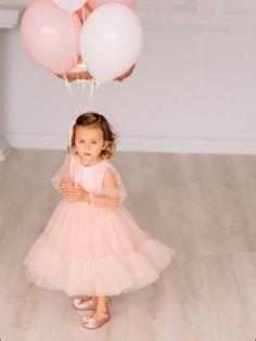 "Perfect first birthday dress for a little Princess! This beautiful dress is suitable for baby girls, kids and toddlers! Perfect outfit for formal events, as flower dress, birthday party and fairy photo shoot. The dress is made of blush pink tulle and has long sleeves. The bodice is decorated with elegant tulle draping. This dress is very lightweight and fluffy. The tulle is soft and not itchy, it is very comfortable for kid's skin. We make dresses in standard sizes and by individual measurement Fairy Photo Shoot, Tulle Draping, Long Sleeve Kids Dress, Pink Dresses For Kids, Pink Toddler Dress, Dress Blush Pink, Tutu Pink, Easter Dresses For Toddlers, Blush Pink Dress