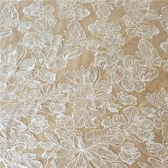 Beautiful Embroidery flower lace fabric with sequin This is a new style in high quality. Great for wedding dress, evening gown, Costume, cocktail dress Color: Ivory Width - 51 inches, Length - yard Wholesale acceptable, please convo me Shipping Time: United Sates: 10-15 working days United Kingdom:10-15 working days Canada: 10-15working days Australia: 10-15 working days Asia:4-8 working days Europe: 10-20 working days need express mail service , please contact us we only refund for the lace , n Cream Lace With Floral Applique, White Lace Fabric With Floral Applique, Embroidered Cream Sequin Lace Fabric, Cream Embroidered Lace Sequin Fabric, Cream Lace Fabric With Floral Embroidery, Gown Costume, Floral Lace Fabric, Sewing Wedding Dress, Wedding Dress Sequin